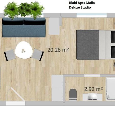Riaki Apts Malia Esterno foto