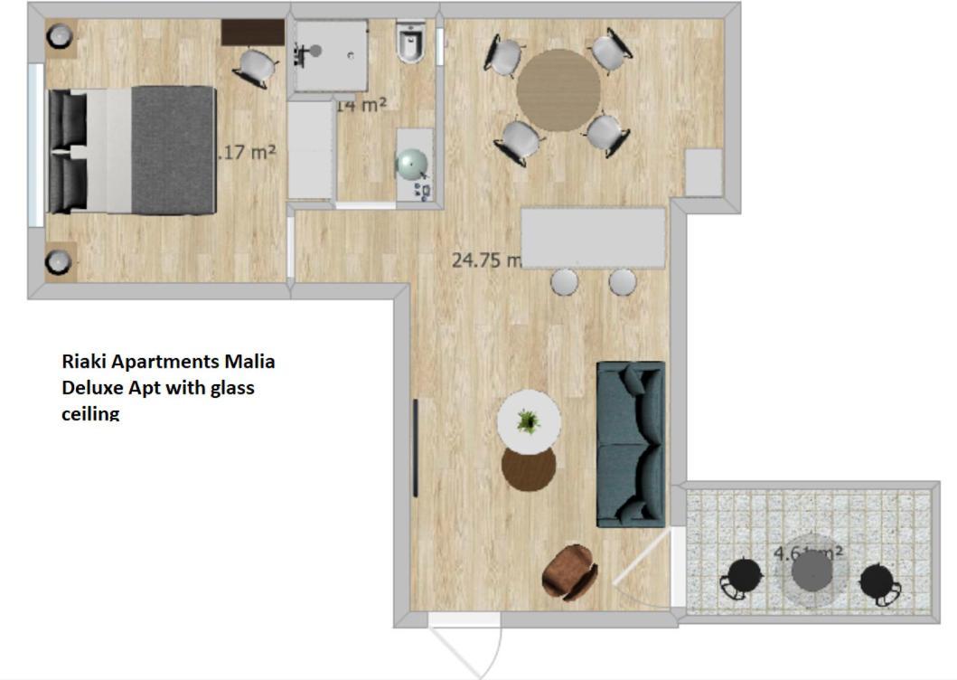 Riaki Apts Malia Esterno foto